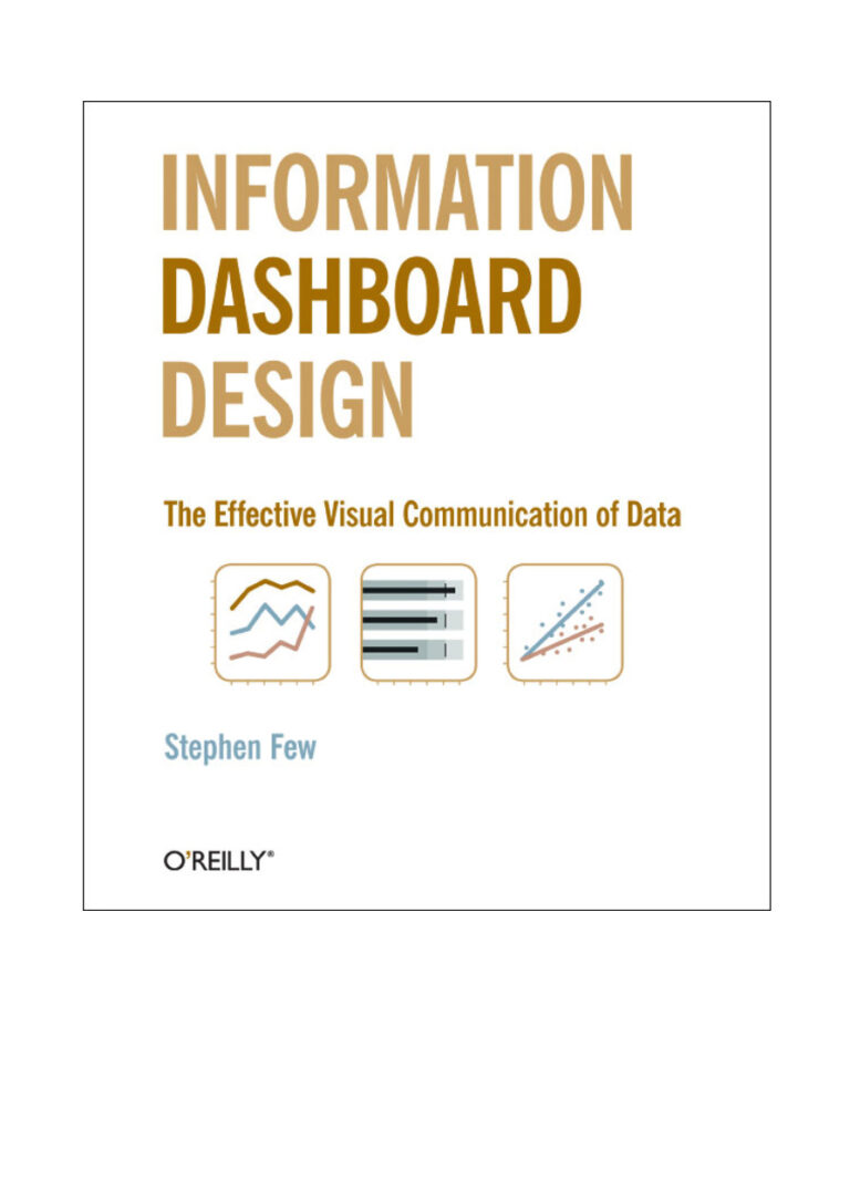 Information Dashboard Design Stephen Few Kitap Kapağı