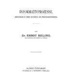 Informativprozesse German Edition Ernst Beling Kitap Kapağı