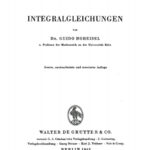 Integralgleichungen German Edition Guido Hoheisel Kitap Kapağı