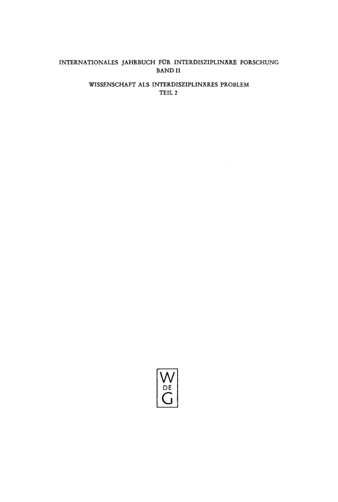 Internationales Jahrbuch fur interdisziplinare Forschung German Edition Richard Schwarz Kitap Kapağı