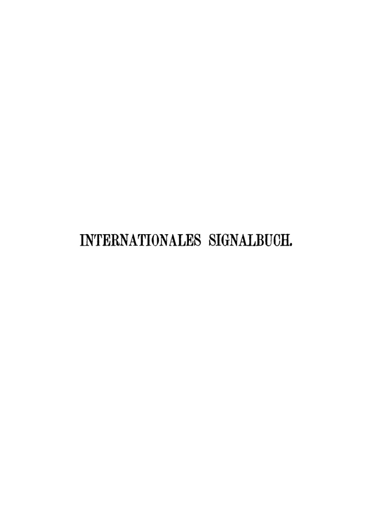 Internationales Signalbuch German Edition Deutschland Reichsamt des Innern Kitap Kapağı