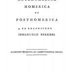 Ioannis Tzetzae Antehomerica Homerica et Posthomerica German Edition Tzetzes Johannes Kitap Kapağı