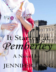 It started at pemberley Jennifer Lang Kitap Kapağı