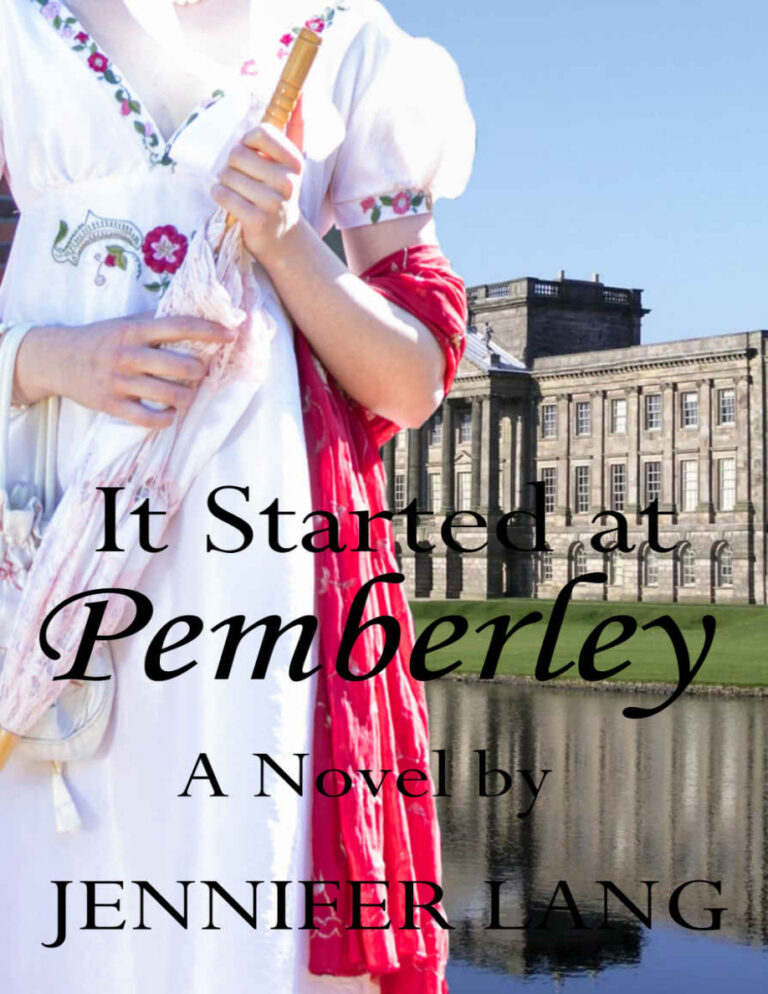 It started at pemberley Jennifer Lang Kitap Kapağı