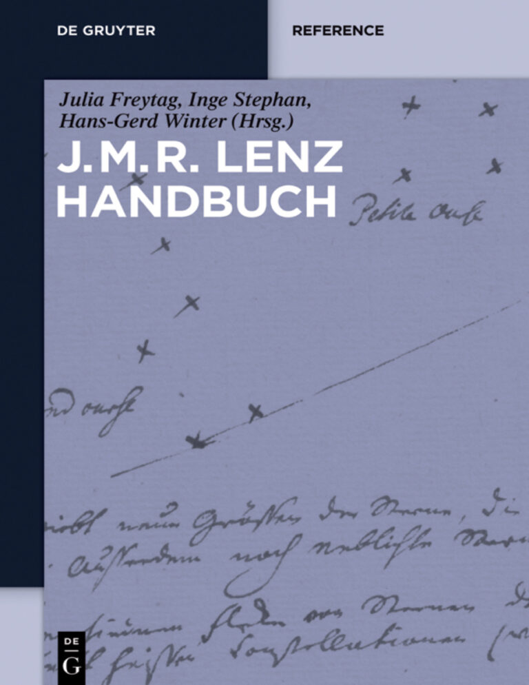 JMR Lenz Handbuch German Edition Julia Freytag Kitap Kapağı