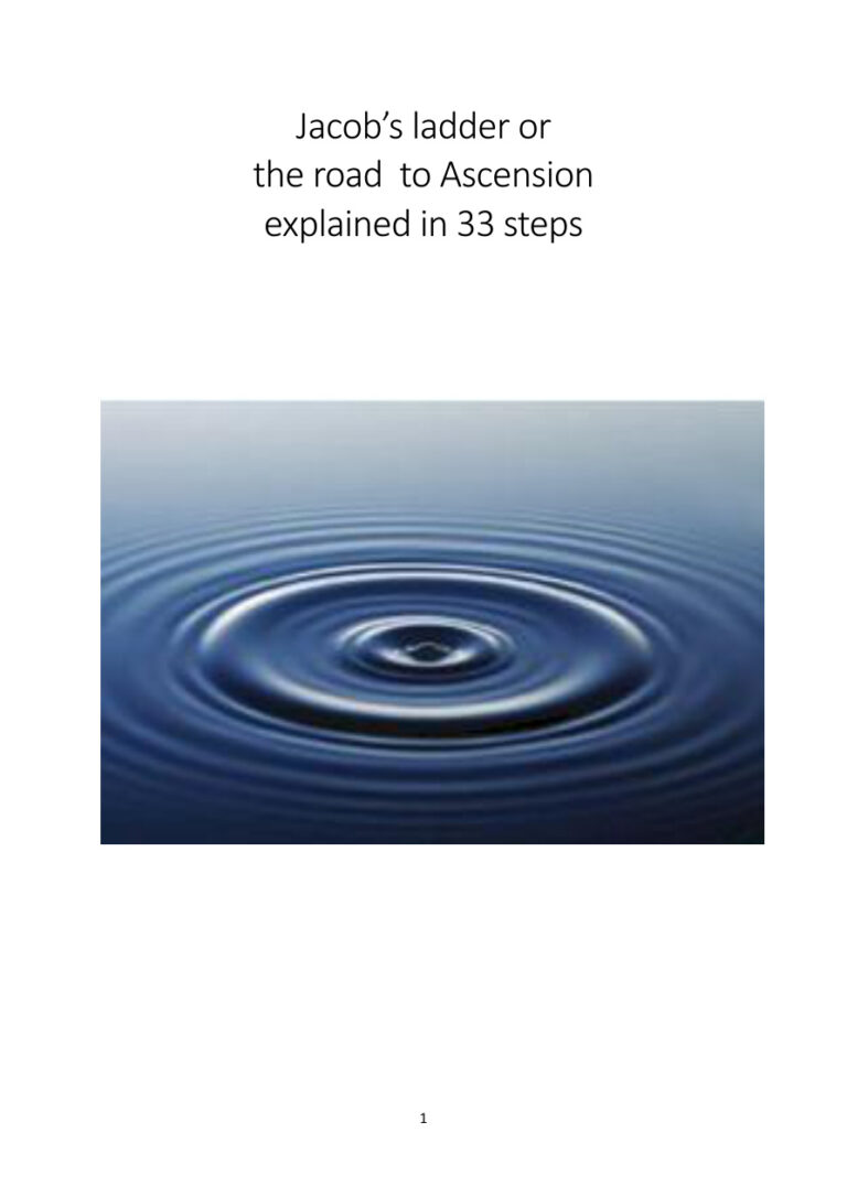 Jacobs ladder Path to Ascension in 33 steps Eric Huysmans Kitap Kapağı