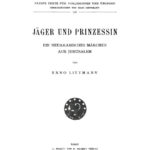 Jager und Prinzessin German Edition Enno Littmann Kitap Kapağı