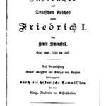 Jahrbucher des Deutschen Reiches unter Friedrich I 1152 1158 German Edition Henry Simonsfeld Kitap Kapağı