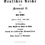Jahrbucher des Deutschen Reichs unter Konrad II 1032 1039 German Edition Harry Bresslau Kitap Kapağı