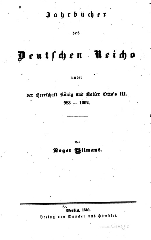 Jahrbucher des Deutschen Reichs unter der Herrschaft Konig und Kaiser Ottos III 983 - 1002 PDF Download