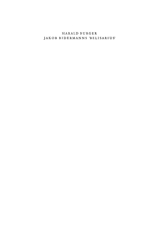 Jakob Bidermanns Belisarius PDF Download