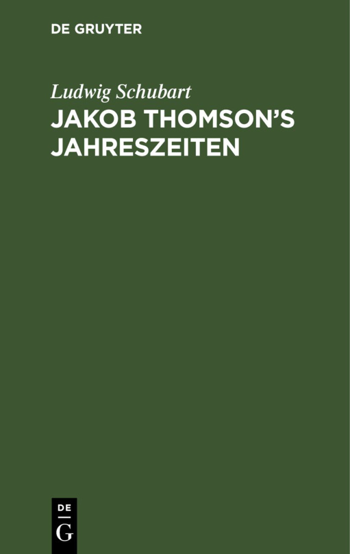 Jakob Thomsons Jahreszeiten PDF Download