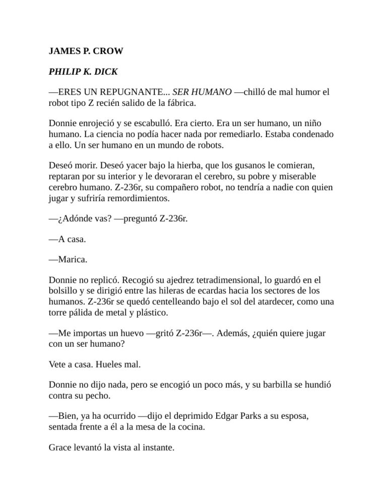 James P Crow Aracnido Kitap Kapağı