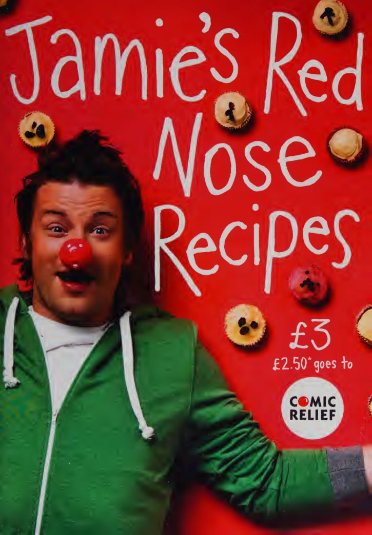 Jamies Red Nose recipes Jamie Oliver Kitap Kapağı