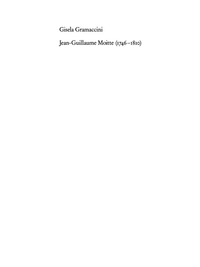 Jean Guillaume Moitte German Edition Gisela Gramaccini Kitap Kapağı