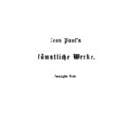 Jean Pauls Sammtliche Werke Band 20 Flegeljahre Eine Biographie German Edition Ernst Forster Kitap Kapağı