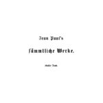 Jean Pauls Sammtliche Werke Band 5 Hesperus oder Funfundvierzig Hundsposttage German Edition Ernst Forster Kitap Kapağı