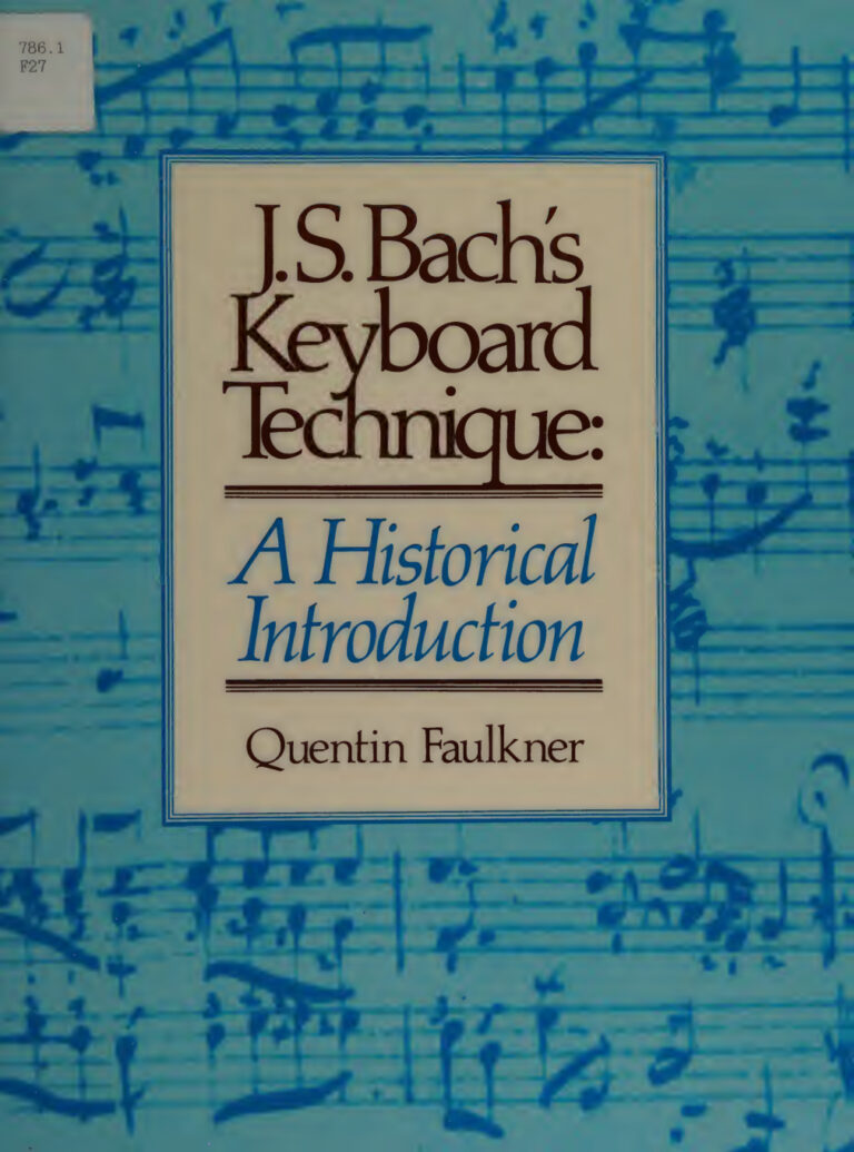 Js Bachs Keyboard Technique Quentin Faulkner Kitap Kapağı
