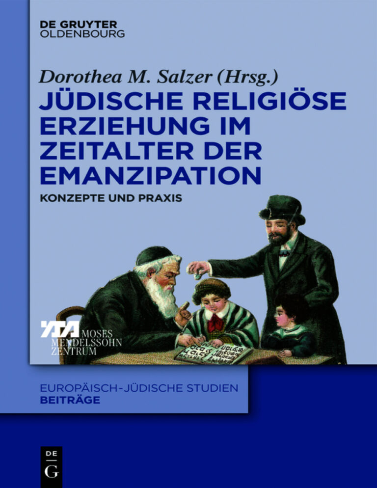 Judische religiose Erziehung im Zeitalter der Emanzipation German Edition Dorothea M Salzer Kitap Kapağı