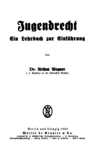 Jugendrecht German Edition Arthur Wegner Kitap Kapağı