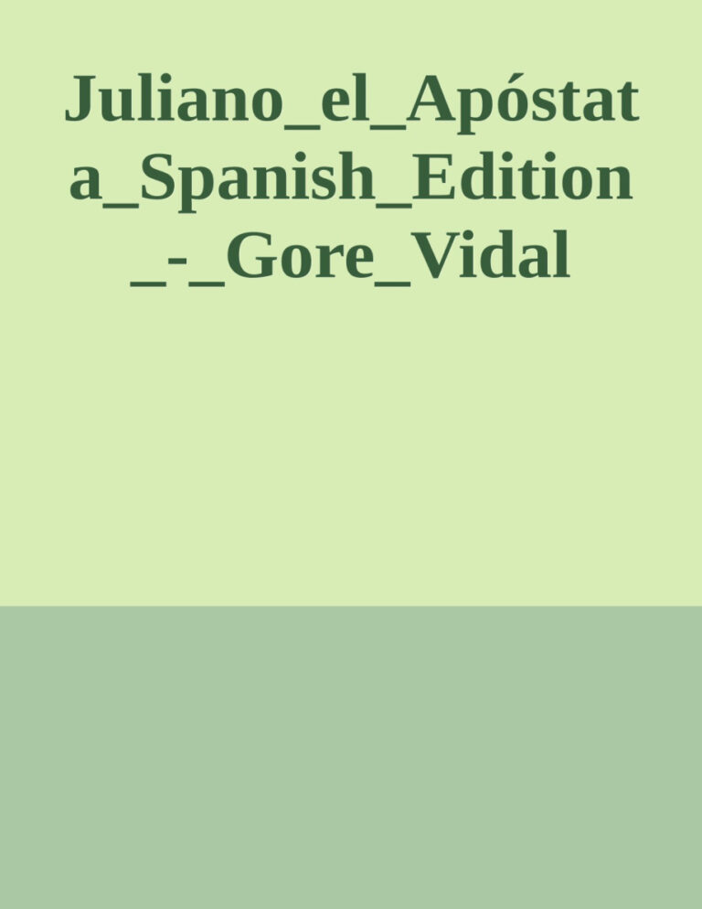 Juliano el Apostata Spanish Edition Gore Vidal Kitap Kapağı