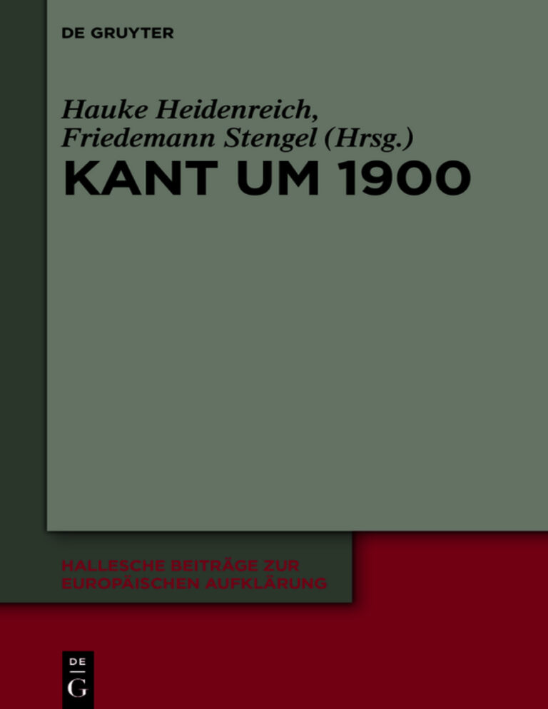 Kant um 1900 German Edition Hauke Heidenreich Kitap Kapağı