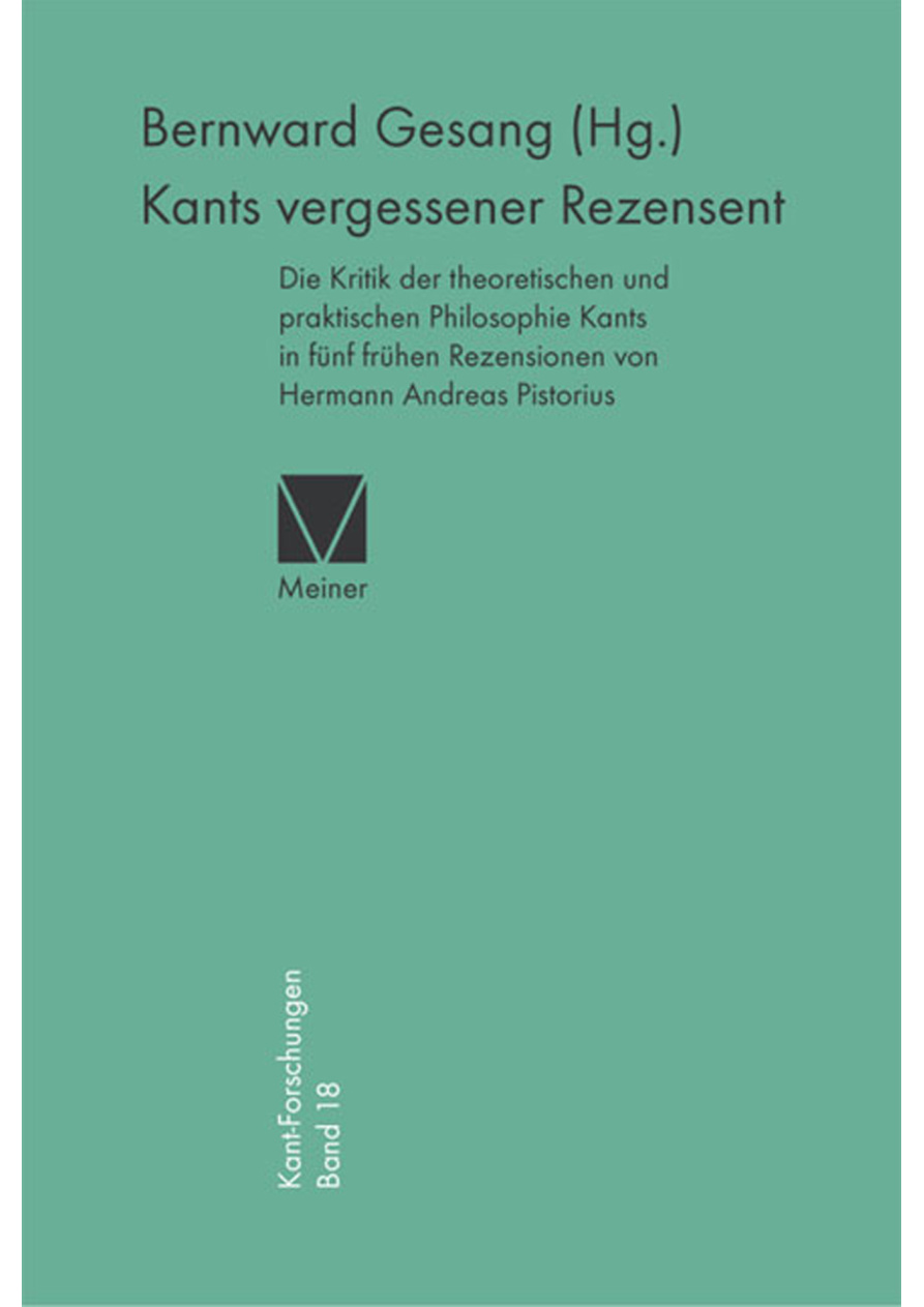 Kants vergessener Rezensent PDF Download