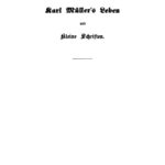 Karl Mullers Leben und kleine Schriften German Edition Karl Muller Kitap Kapağı
