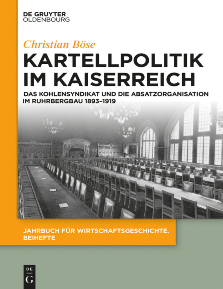 Kartellpolitik im Kaiserreich German Edition Christian Bose Kitap Kapağı