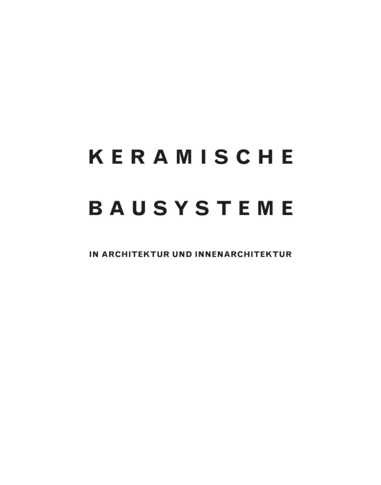 Keramische Bausysteme German Edition Martin Bechthold Kitap Kapağı