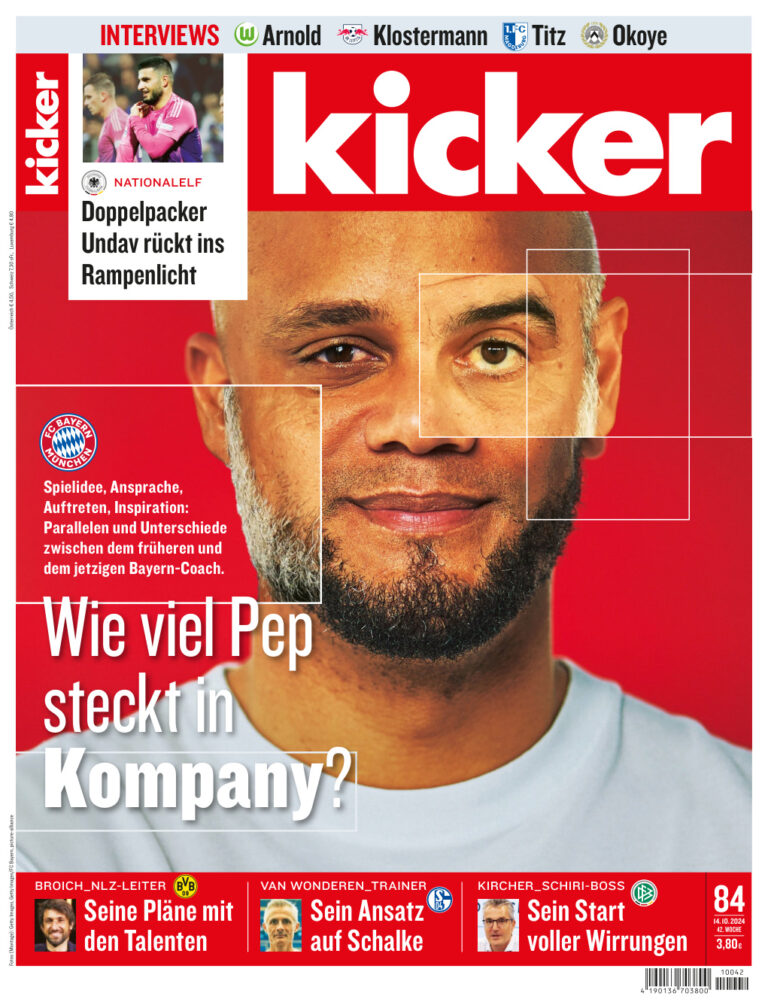 Kicker Sportmagazin No 84 14 Oktober 2024 GER Kicker Sportmagazin Kitap Kapağı