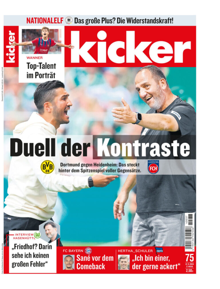 Kicker Sportmagazin Nr 75 12 September 2024 GER Kicker Sportmagazin Nr 75 12 September 2024 GER Kitap Kapağı