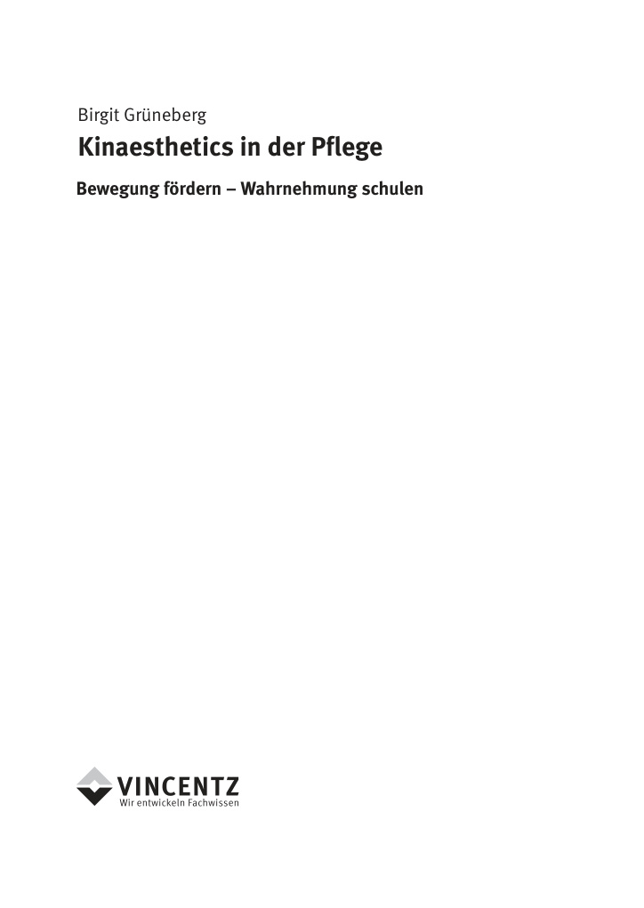 Kinaesthetics German Edition Birgit Gruneberg Kitap Kapağı