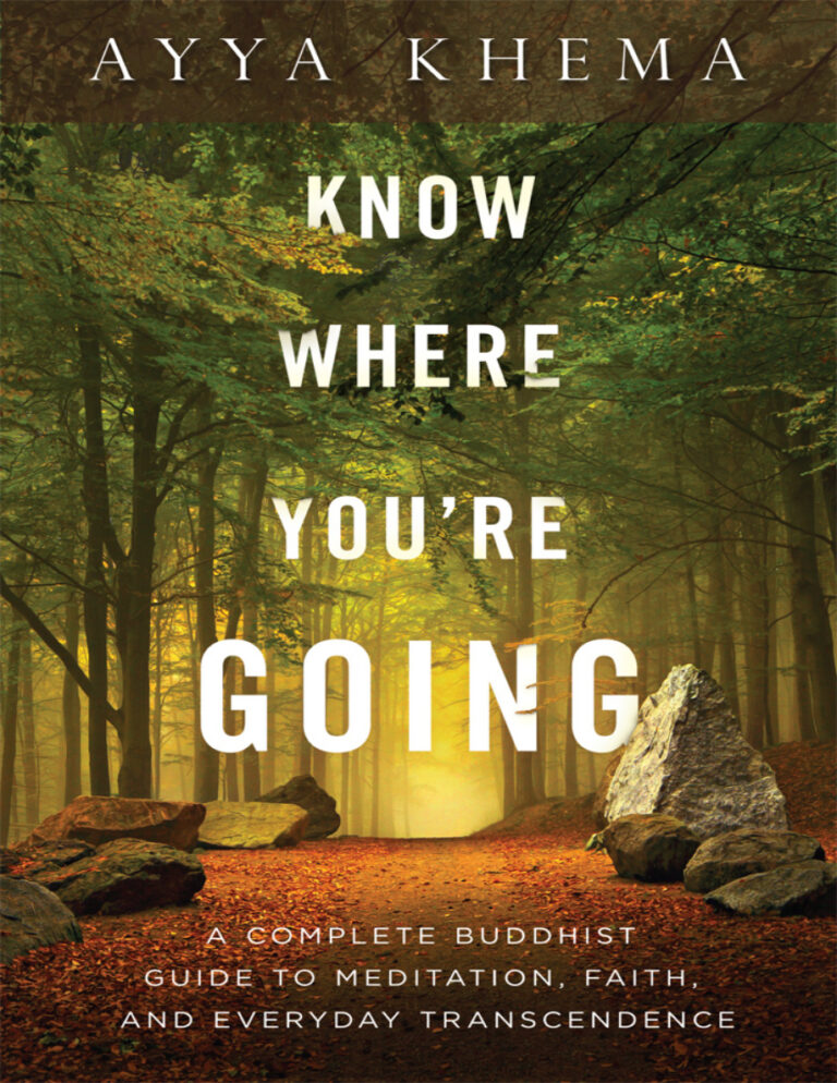 Know Where Youre Going Ayya Khema Kitap Kapağı
