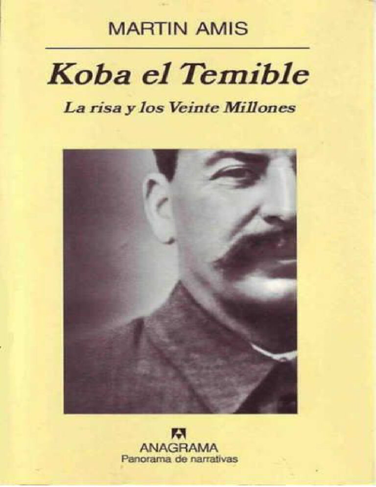 Koba el Temible Spanish Amis Martin Kitap Kapağı