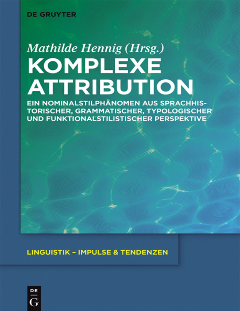 Komplexe Attribution German Edition Mathilde Hennig Kitap Kapağı