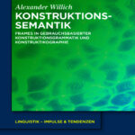 Konstruktionssemantik German Edition Alexander Willich Kitap Kapağı