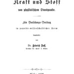 Kraft und Stoff von physikalischem Standpunkte German Edition Heinrich Buff Kitap Kapağı