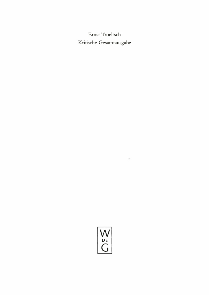 Kritische Gesamtausgabe Band 5 German Edition Trutz Rendtorff Kitap Kapağı