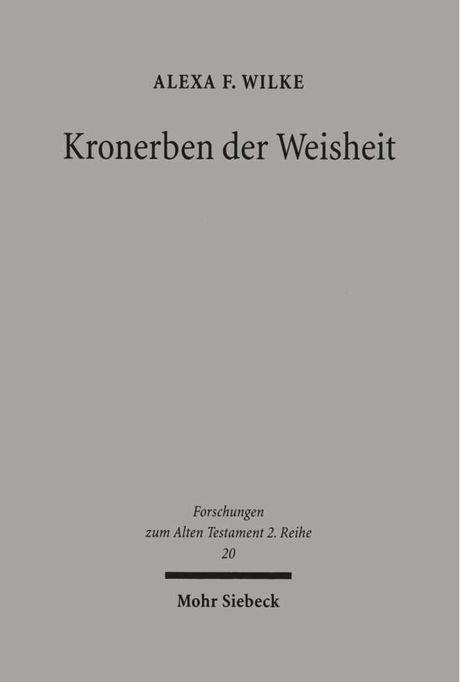 Kronerben der Weisheit German Edition Alexa Friederike Wilke Kitap Kapağı