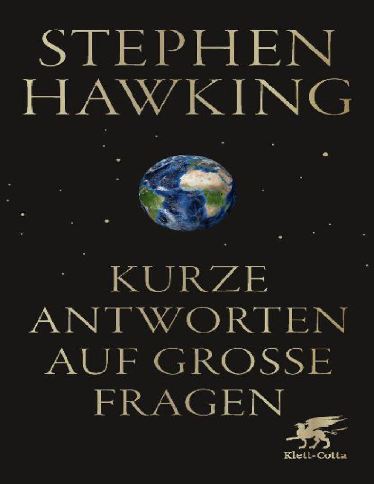 Kurze Antworten auf grosse Fragen German Edition Stephen Hawking Kitap Kapağı