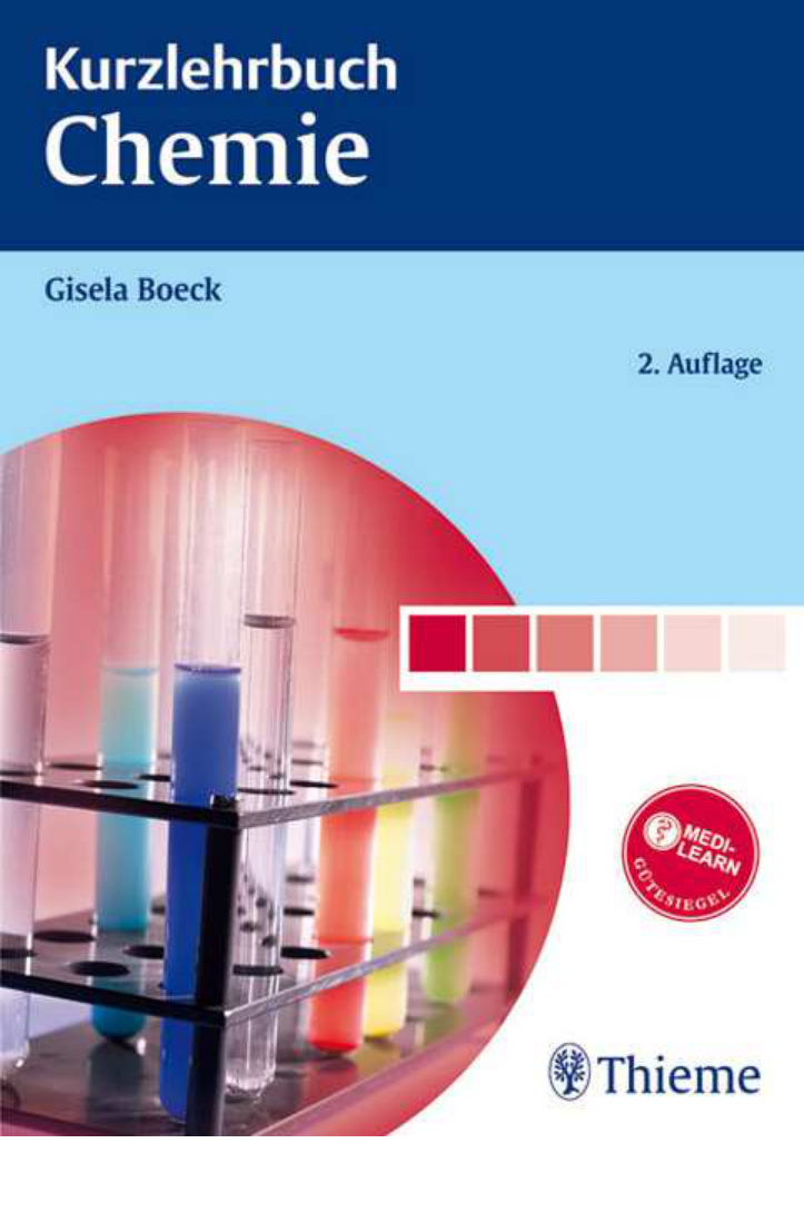 Kurzlehrbuch Chemie Thieme German Edition Gisela Boeck Kitap Kapağı