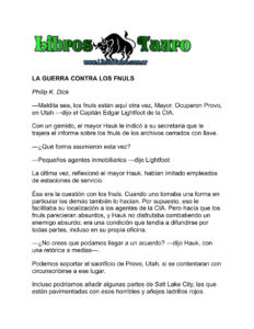 LA GUERRA CONTRA LOS FNULS Philip K Dick Kitap Kapağı
