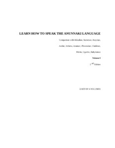 LEARN HOW TO SPEAK THE ANUNNAKI LANGUAGE Maximillien de Lafayette Kitap Kapağı
