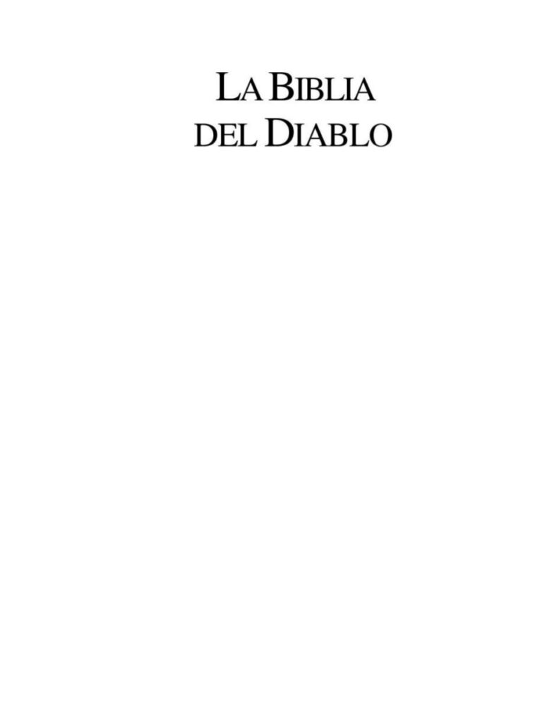 La Biblia del Diablo Dubell Richard Kitap Kapağı