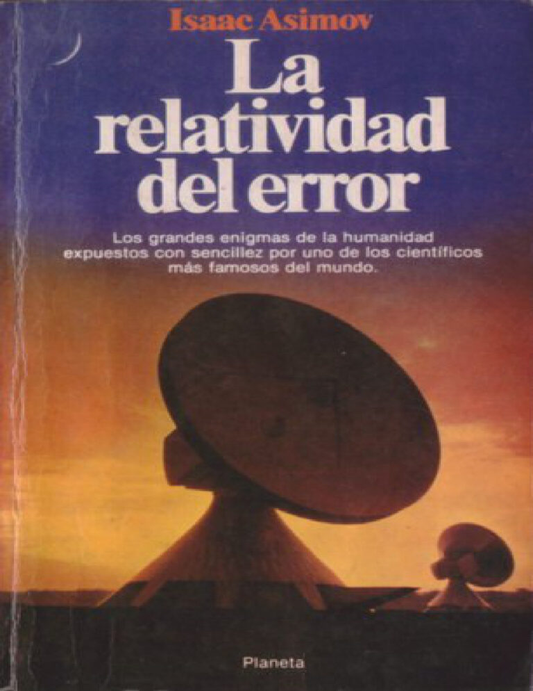 La Relatividad Del Error Spanish Asimov Isaac Kitap Kapağı