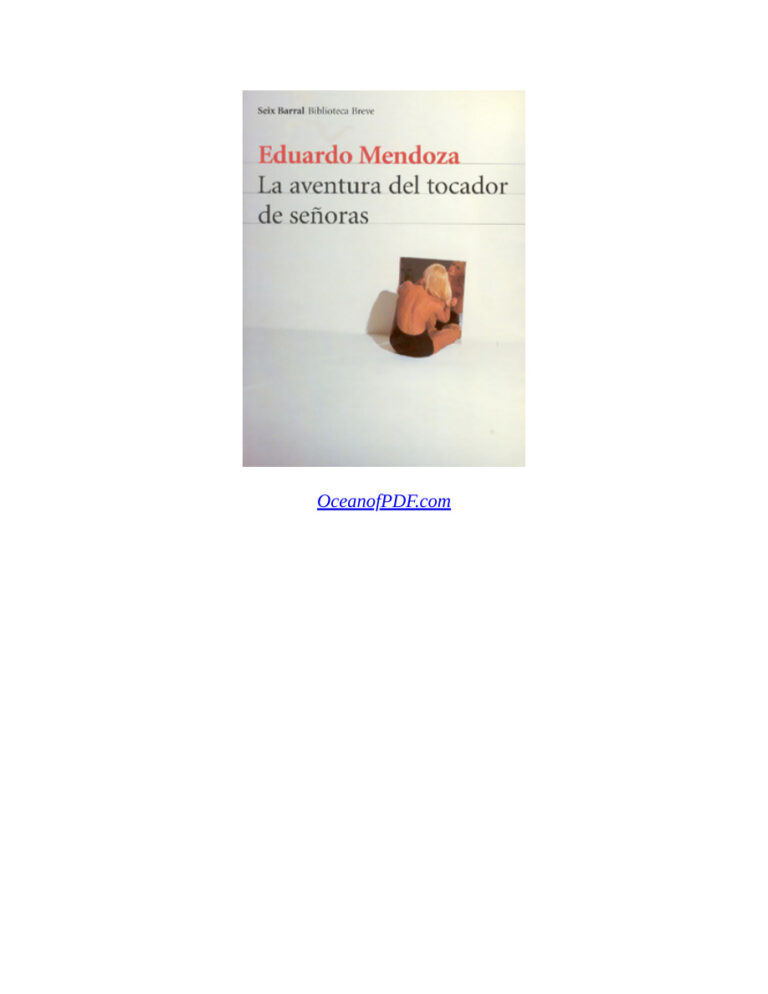 La aventura del tocador de senoras Mendoza Eduardo Kitap Kapağı