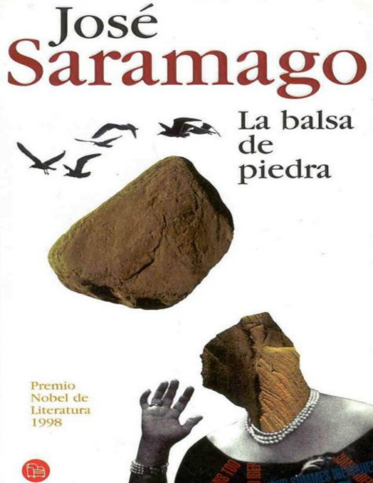 La balsa de piedra Spanish Saramago Jose Kitap Kapağı