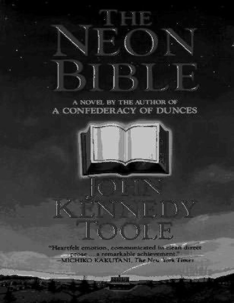 La biblia de neon Kennedy Toole John Kitap Kapağı
