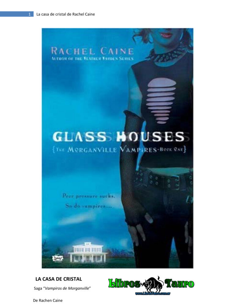 La casa de cristal Rachel Caine Kitap Kapağı